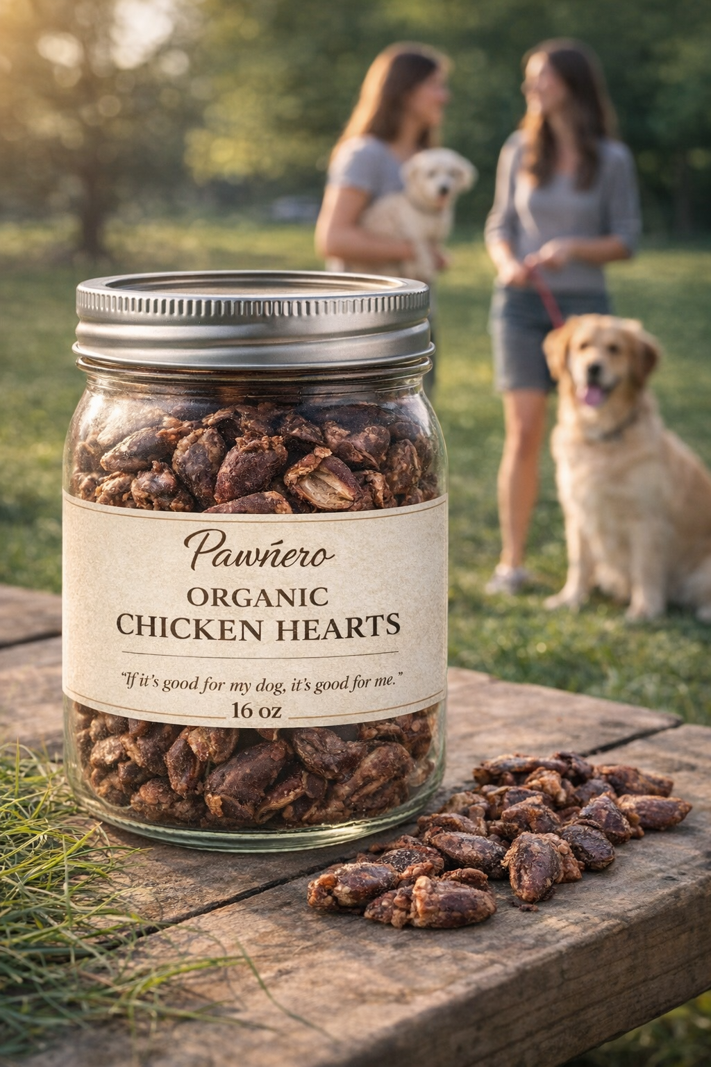 Pawñero Organic Golden Mix (Chicken Hearts & Gizzards)